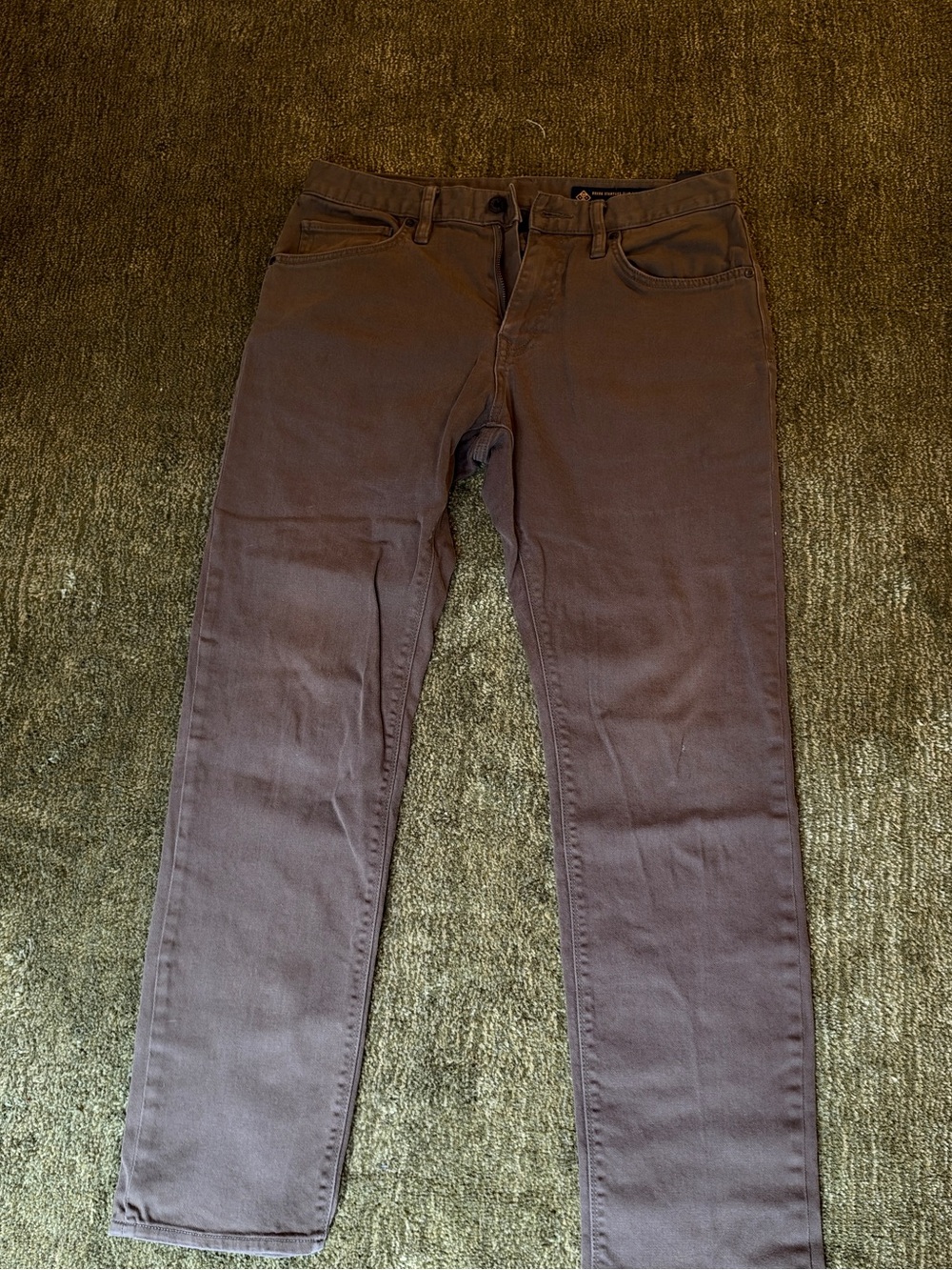 Roark Straight Leg Jeans in Brown